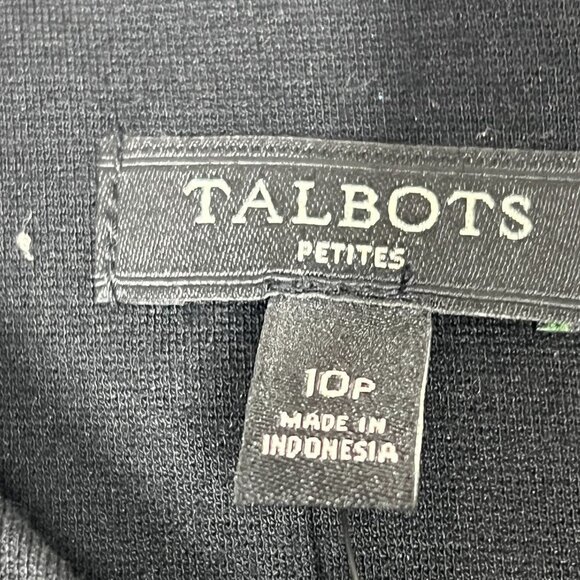 Talbots Petites Black Sleeveless Sheath Dress Size 10P NWT $109 - Picture 5 of 9